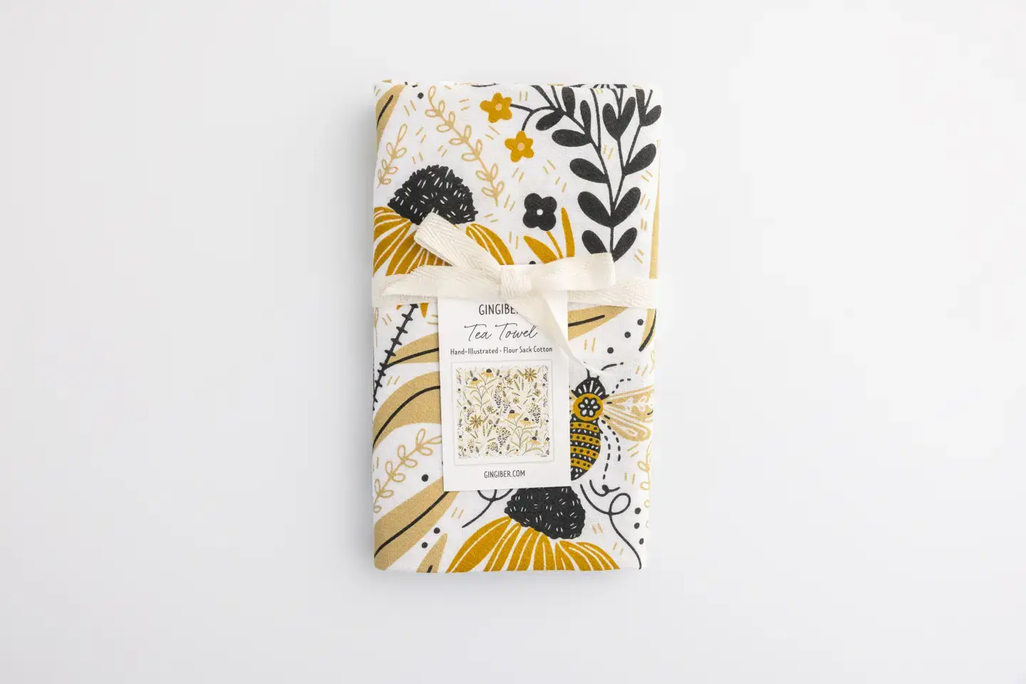 Bee Garden Tea Towel