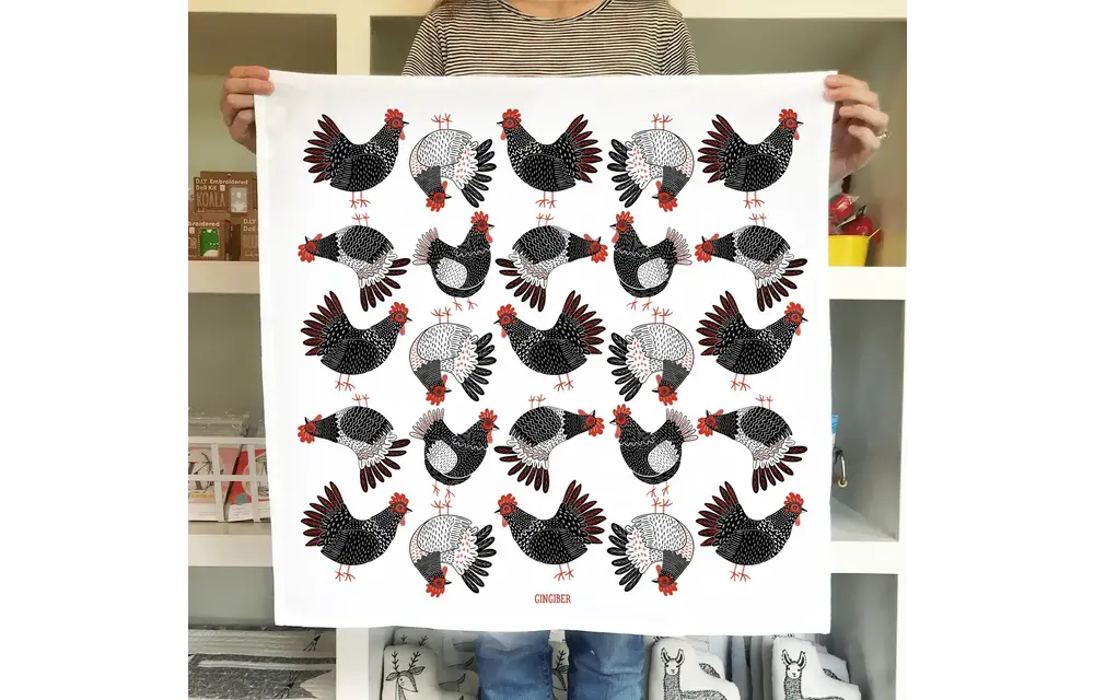 Chicken Tea Towel