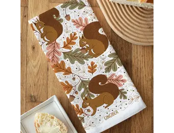 Squirrel Tea Towel