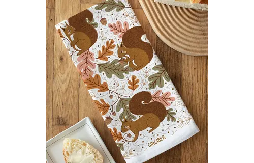 Squirrel Tea Towel