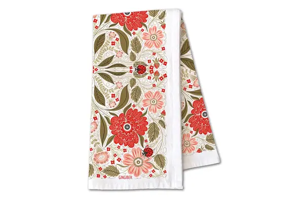 Ladybug Tea Towel