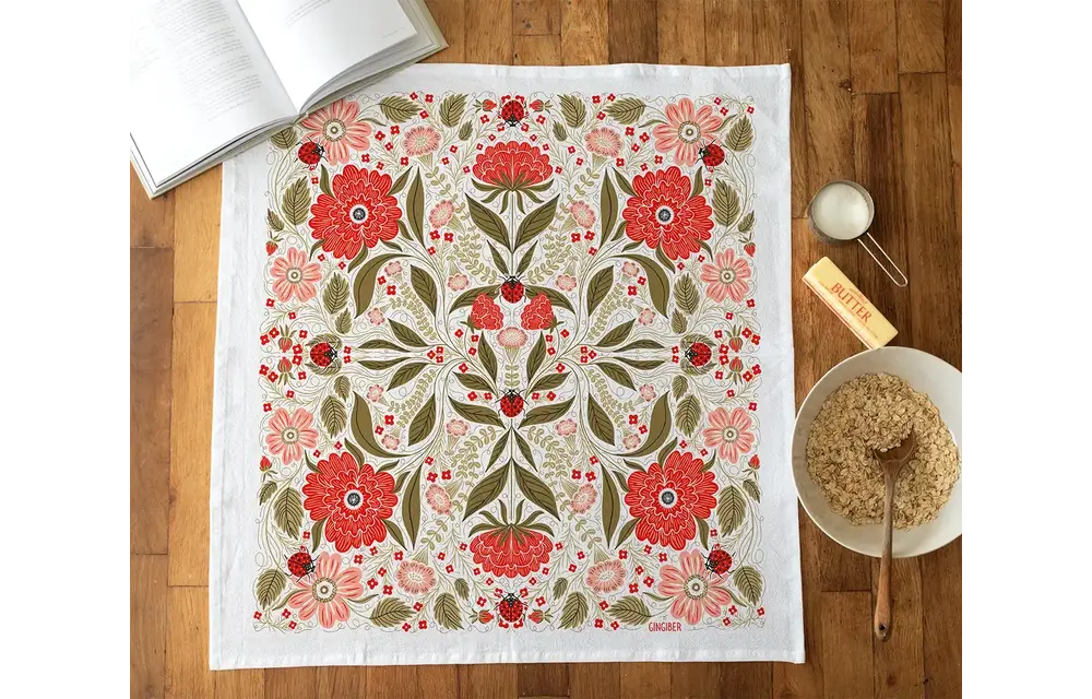 Ladybug Tea Towel