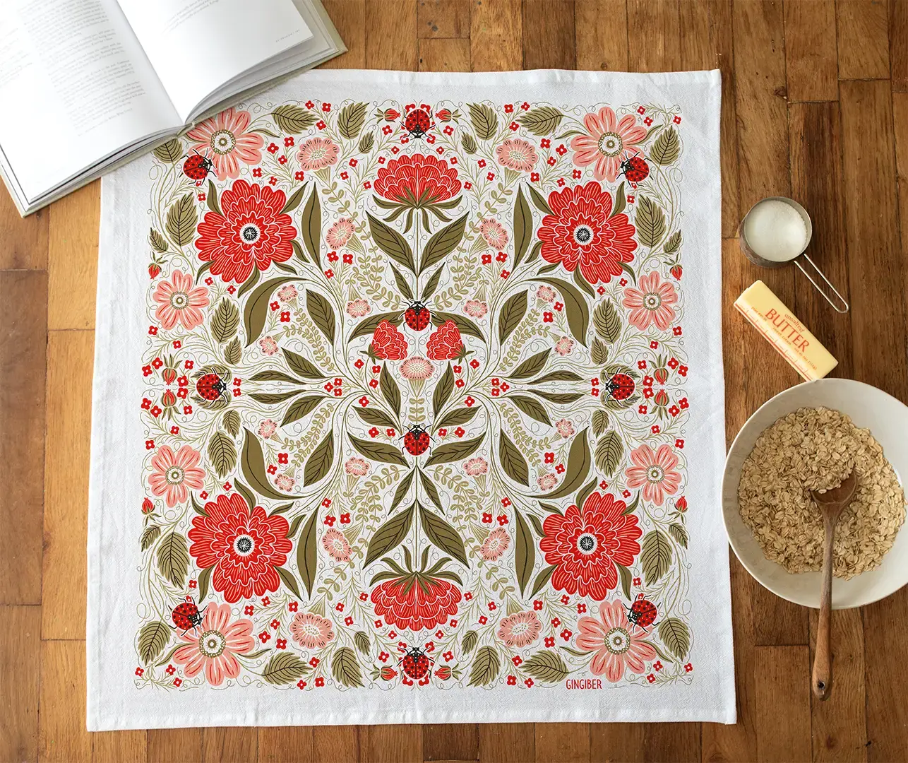 Ladybug Tea Towel