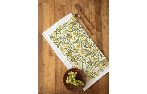 Golden Garden Tea Towel