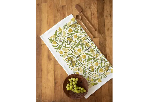 Golden Garden Tea Towel