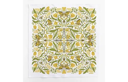 Golden Garden Tea Towel