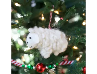 Sheep Felt Wool Chirstmas Ornament