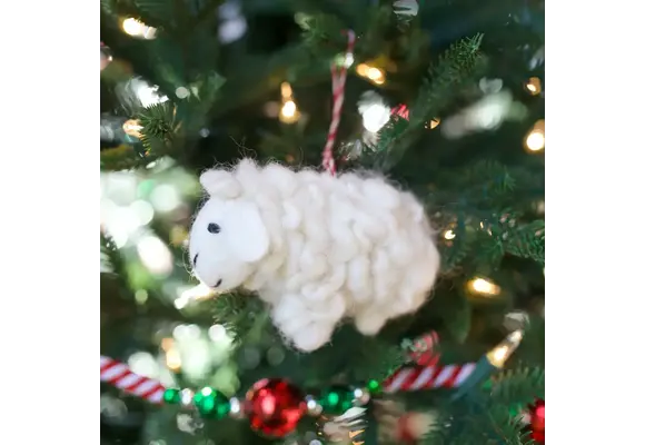 Sheep Felt Wool Chirstmas Ornament