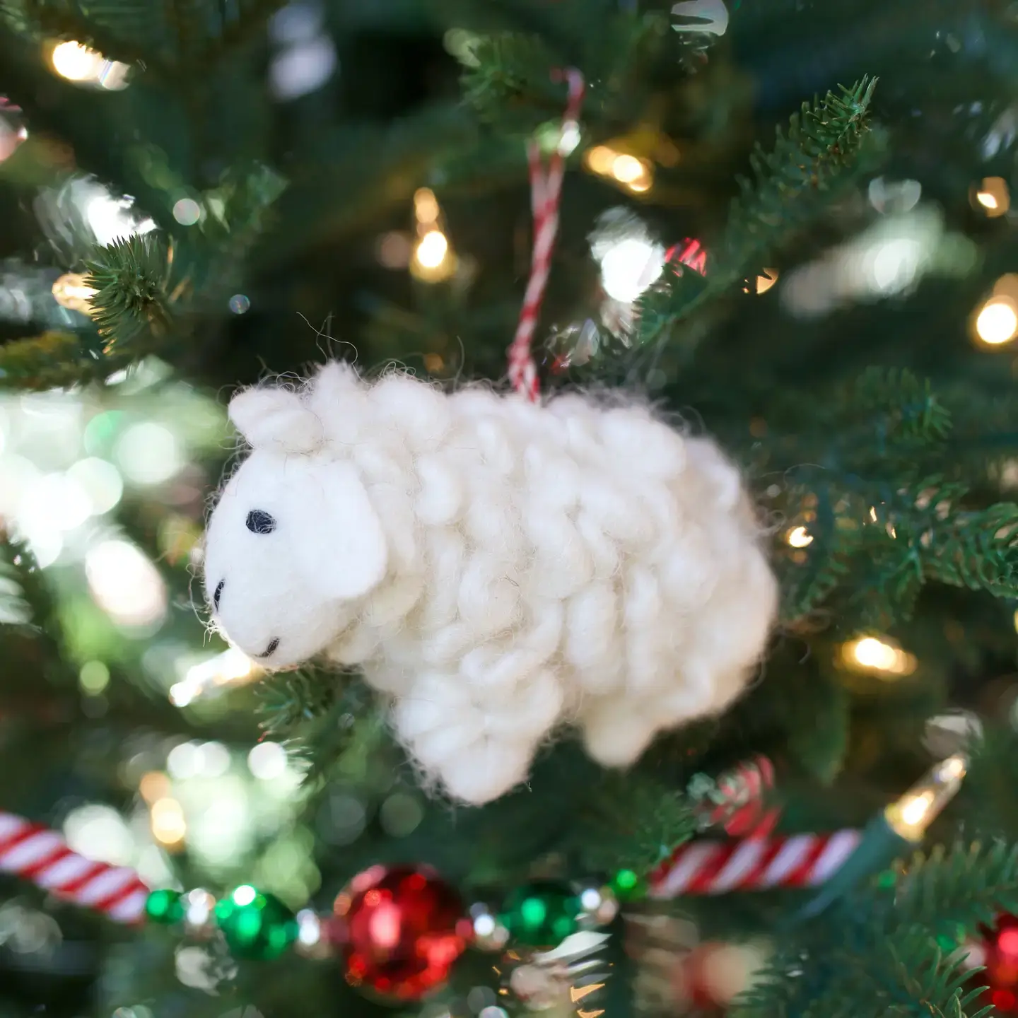 Sheep Felt Wool Chirstmas Ornament