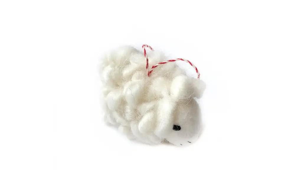 Sheep Felt Wool Chirstmas Ornament