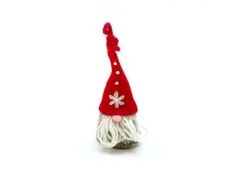 Gnome Man Felt Wool Christmas Ornament