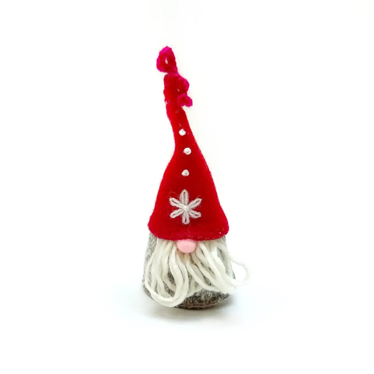 Gnome Man Felt Wool Christmas Ornament