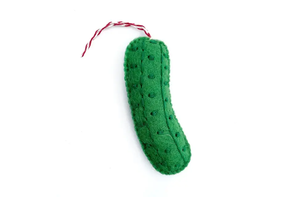 Pickle Felt Wool Chirstmas Ornament