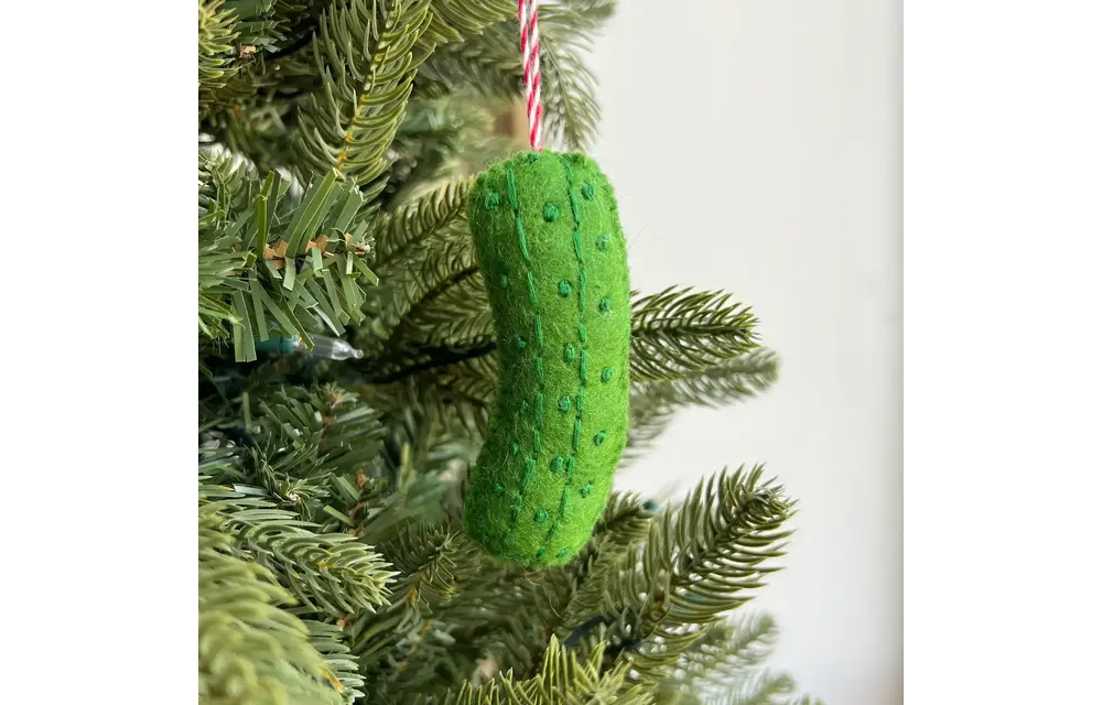 Pickle Felt Wool Chirstmas Ornament