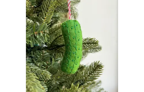 Pickle Felt Wool Chirstmas Ornament