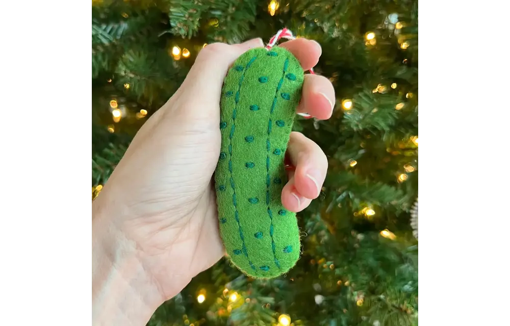 Pickle Felt Wool Chirstmas Ornament