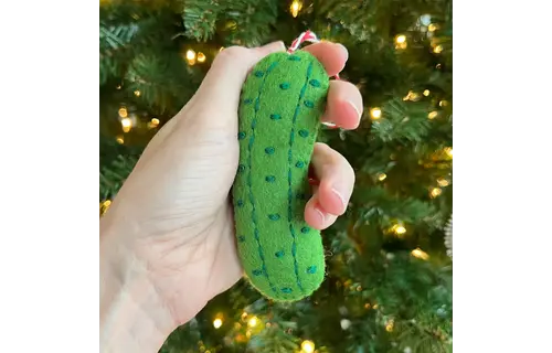 Pickle Felt Wool Chirstmas Ornament
