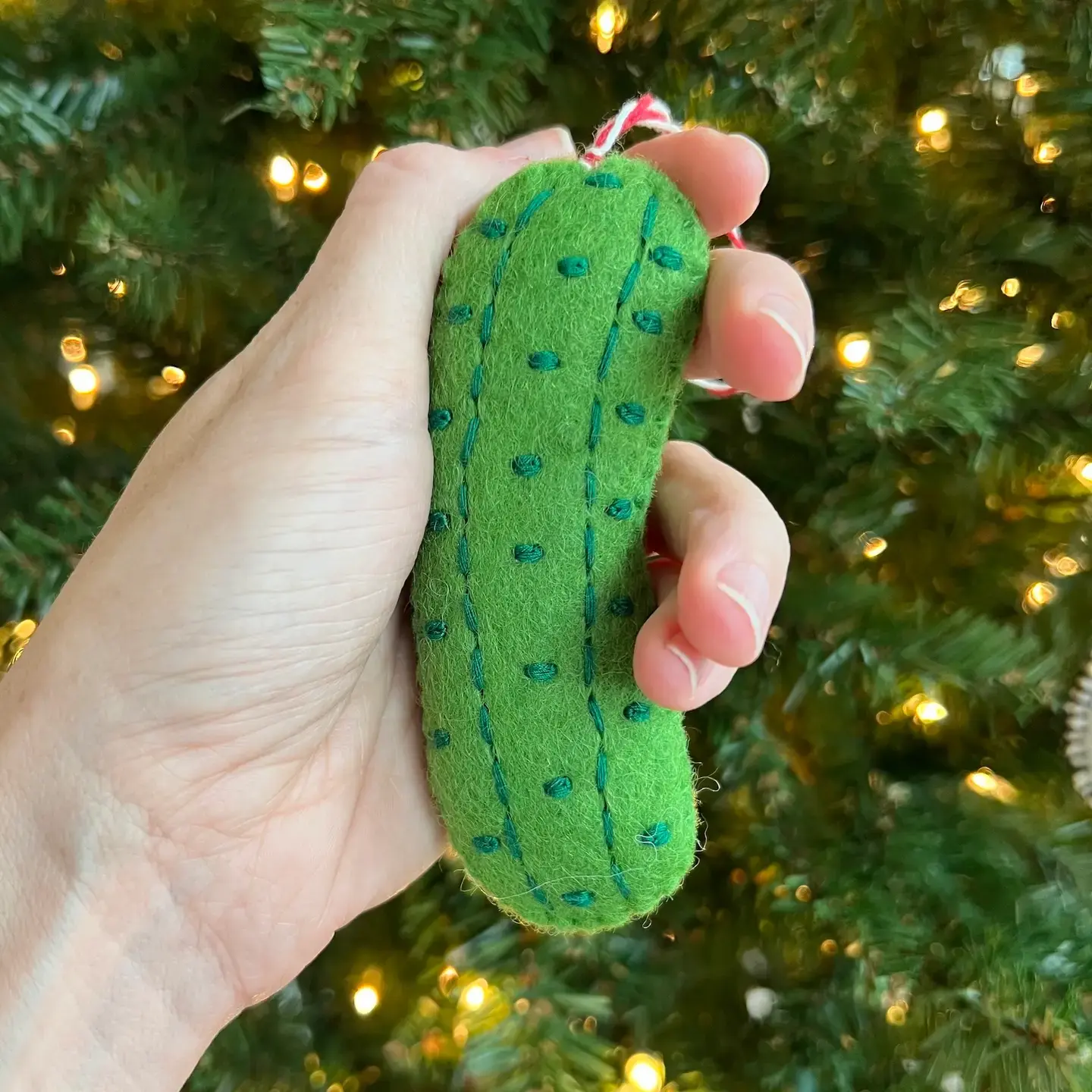 Pickle Felt Wool Chirstmas Ornament