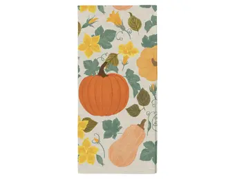 Pumpkin Patch Fall Tea Towel