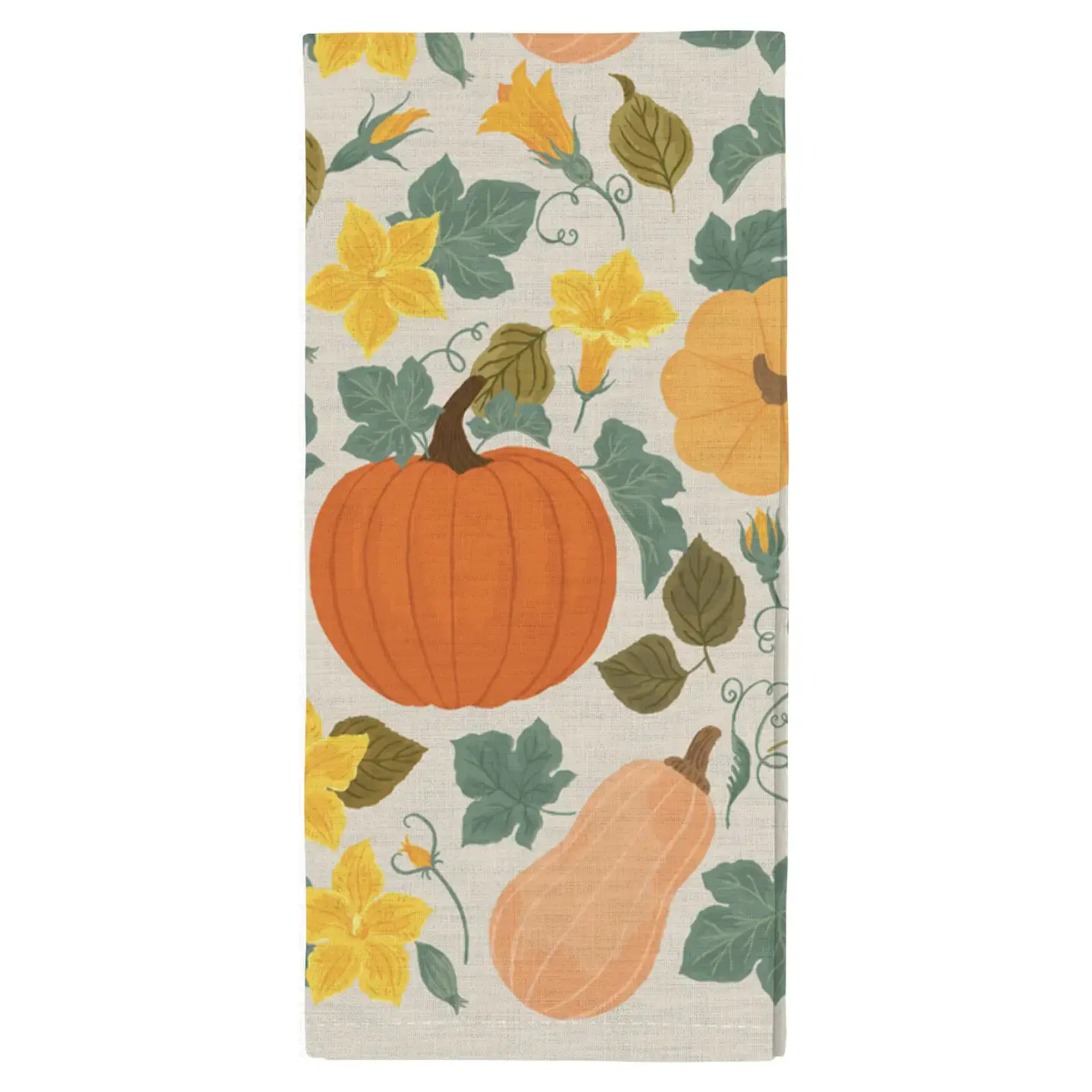 Pumpkin Patch Fall Tea Towel