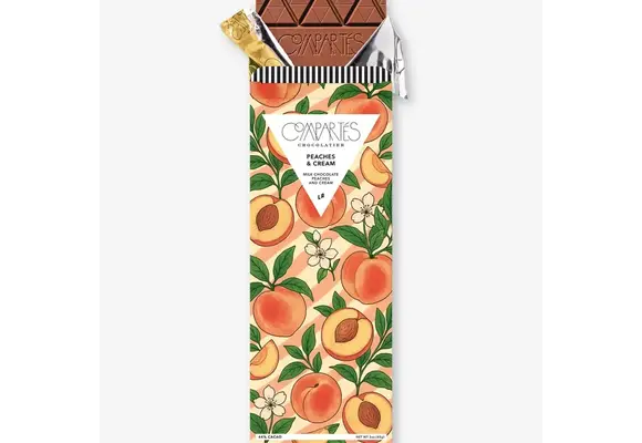 The "Peaches + Cream" Bar (Milk Chocolate + Peaches w/ Cream)