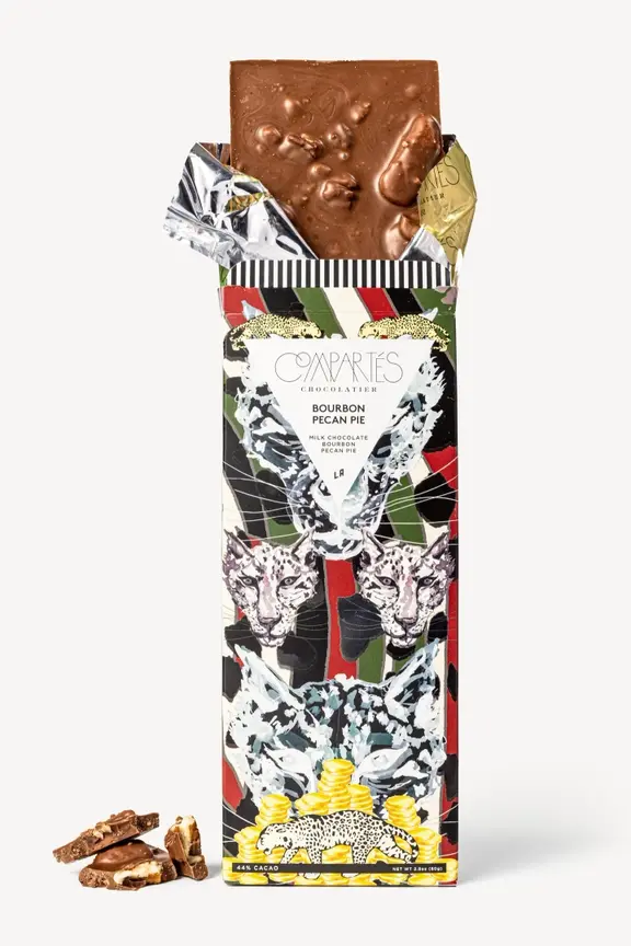 The "Bourbon Pecan Pie" Bar (Milk Chocolate , Pecan Pie + Bourbon)