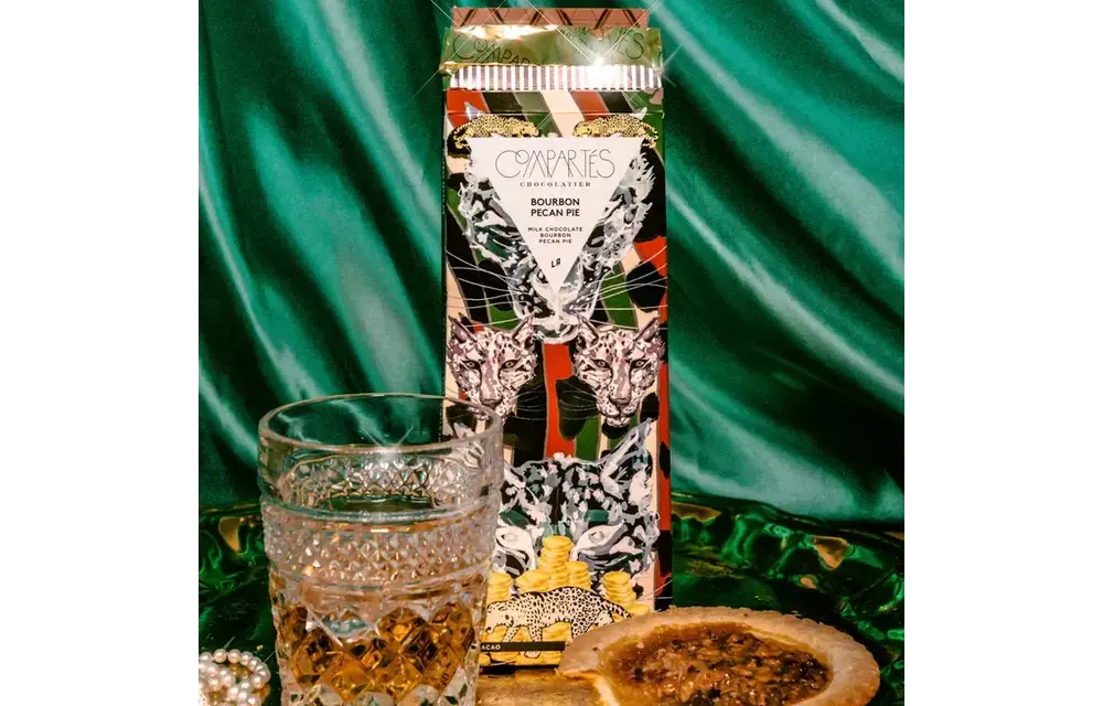 The "Bourbon Pecan Pie" Bar (Milk Chocolate , Pecan Pie + Bourbon)