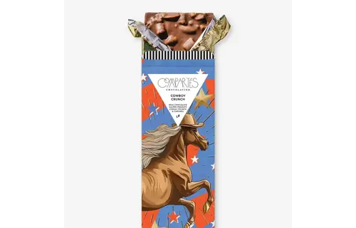 The "Cowboy Crunch" Bar (Milk Chocolate , Salted Peanuts, Cereal Crunch + Caramel)