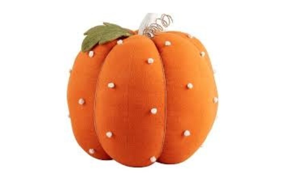 Orange Dotted Stuffed Pumpkin