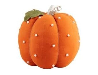 Orange Dotted Stuffed Pumpkin