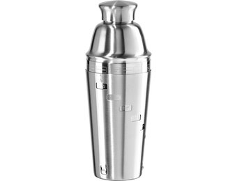 Dial-A-Drink Cocktail Shaker - Stainless Steel, 15 Reciped