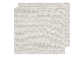 Heirloom Knit Dishcloth S/2 Dove Gray