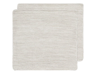 Heirloom Knit Dishcloth S/2 Dove Gray