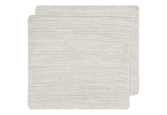 Heirloom Knit Dishcloth S/2 Dove Gray