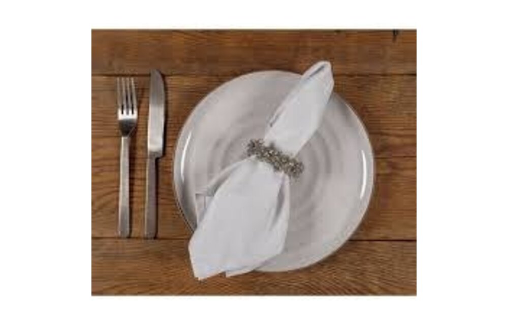 Feast Easy Care Dinner Napkin S/12 Gray