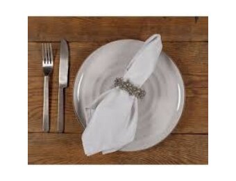Feast Easy Care Dinner Napkin S/12 Gray