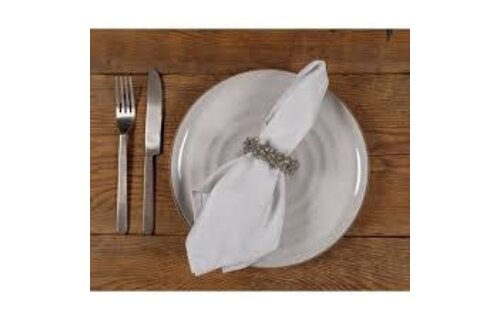 Feast Easy Care Dinner Napkin S/12 Gray