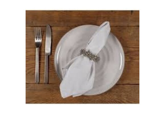 Feast Easy Care Dinner Napkin S/12 Gray