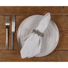 Feast Easy Care Dinner Napkin S/12 Gray