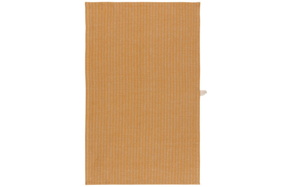 Striped Linen + Cotton Dishtowel Ochre