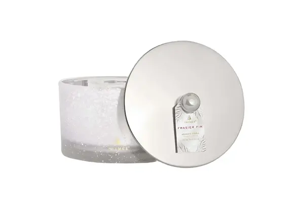 Frasier Fir Flocked Large 3 Wick Candle