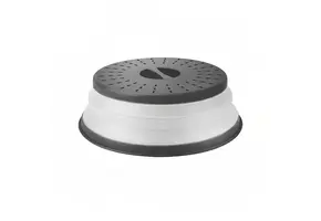 Microwave Collapsible Food Cover Medium - Charcoal