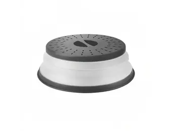 Microwave Collapsible Food Cover Medium - Charcoal
