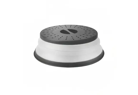 Microwave Collapsible Food Cover Medium - Charcoal