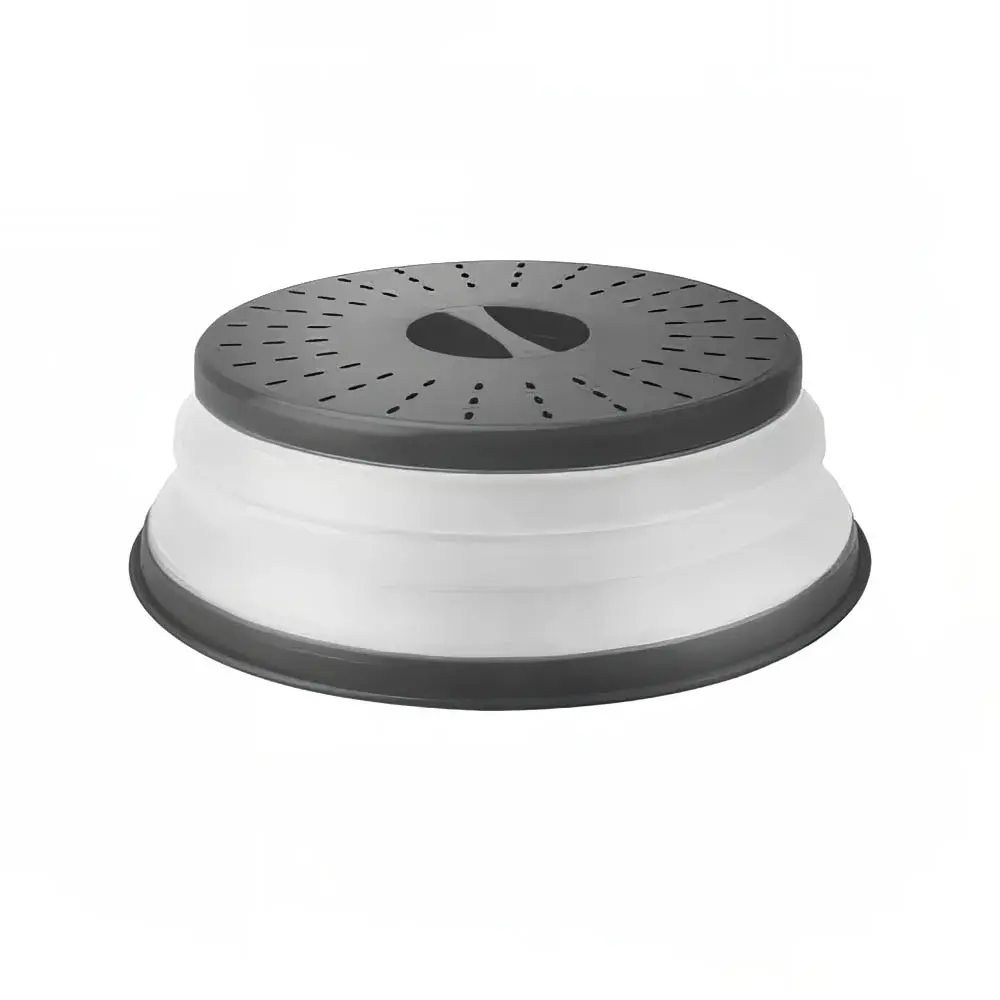 Microwave Collapsible Food Cover Medium - Charcoal