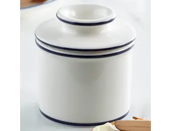 Butter Bell Le Bistro Blue Trim