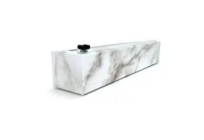 Dispenser Carrara Marble Plastic Wrap 12" x 250'