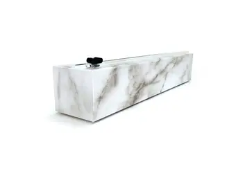 Dispenser Carrara Marble Plastic Wrap 12" x 250'
