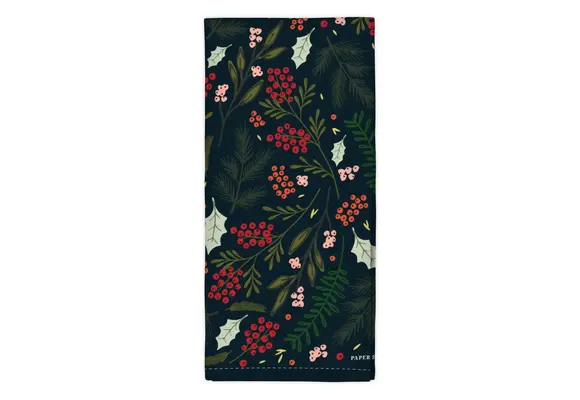 Winter Berries Tea Towel