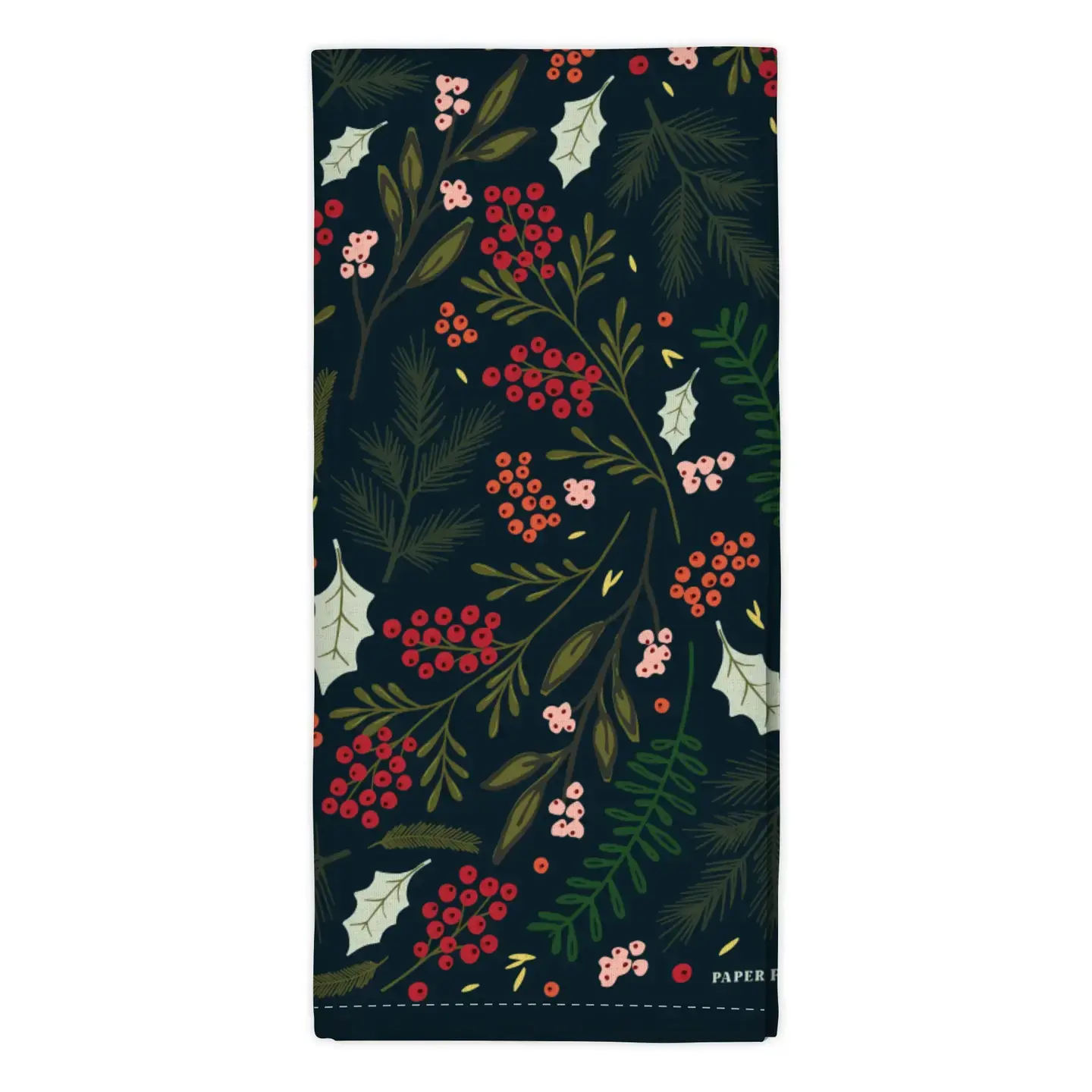 Winter Berries Tea Towel